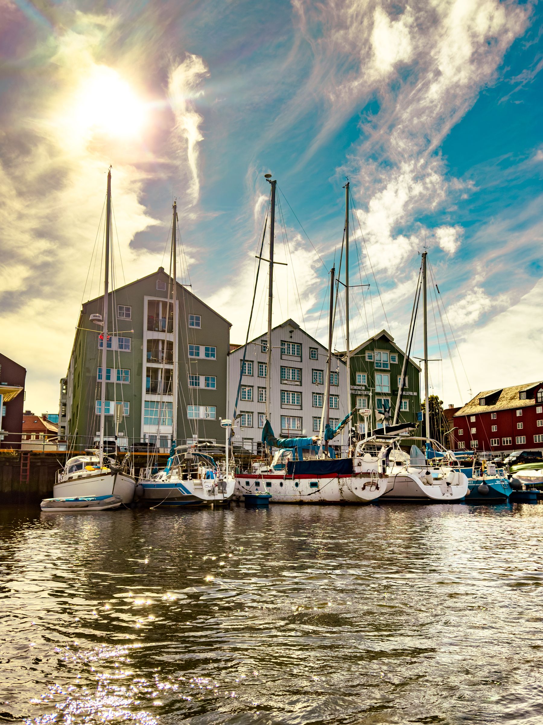 Sailboats on Kanalen  (Portrait)